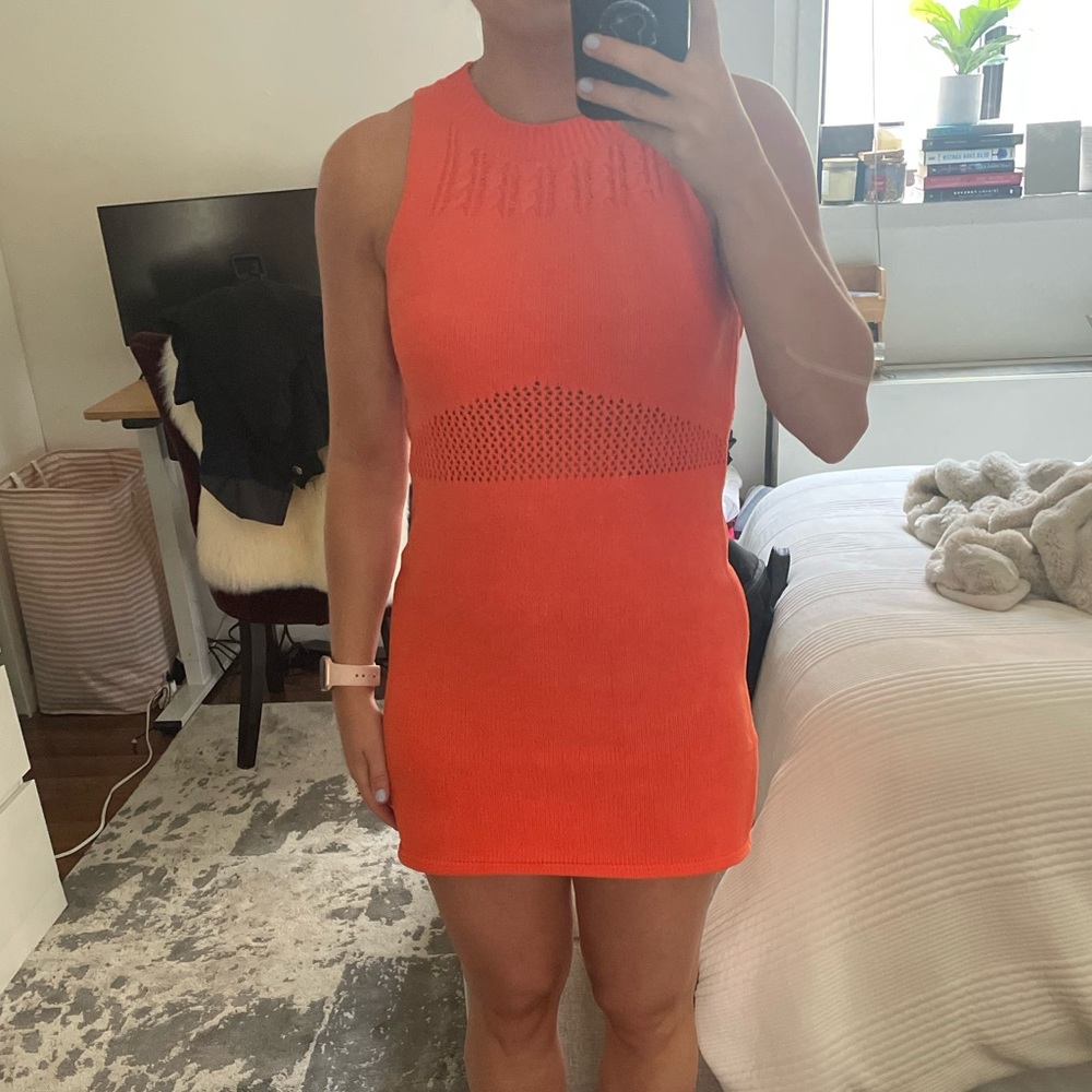 Orange Zara mini dress